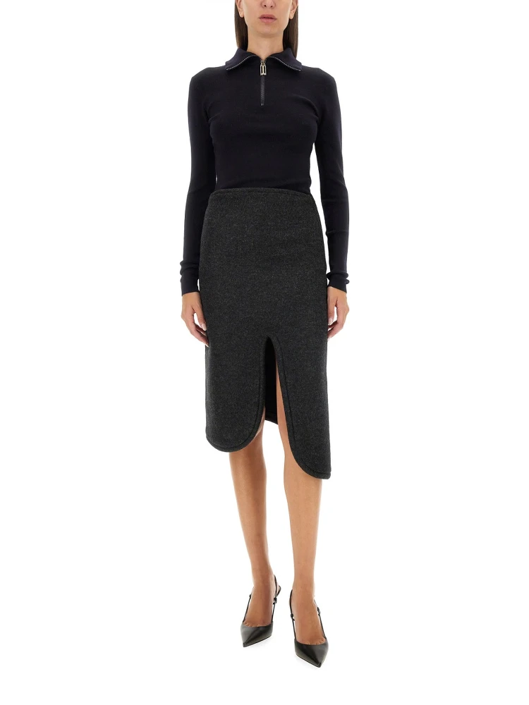 PADDED SKIRT WITH TUBE DETAIL alternative