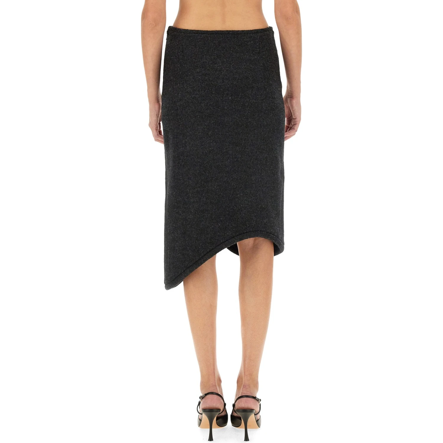 PADDED SKIRT WITH TUBE DETAIL