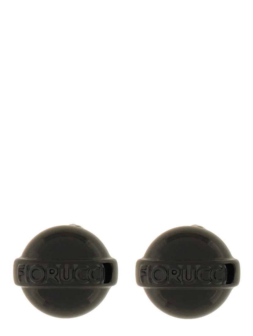 GLOSSY BLACK MINI LOLLIPOP EARRING