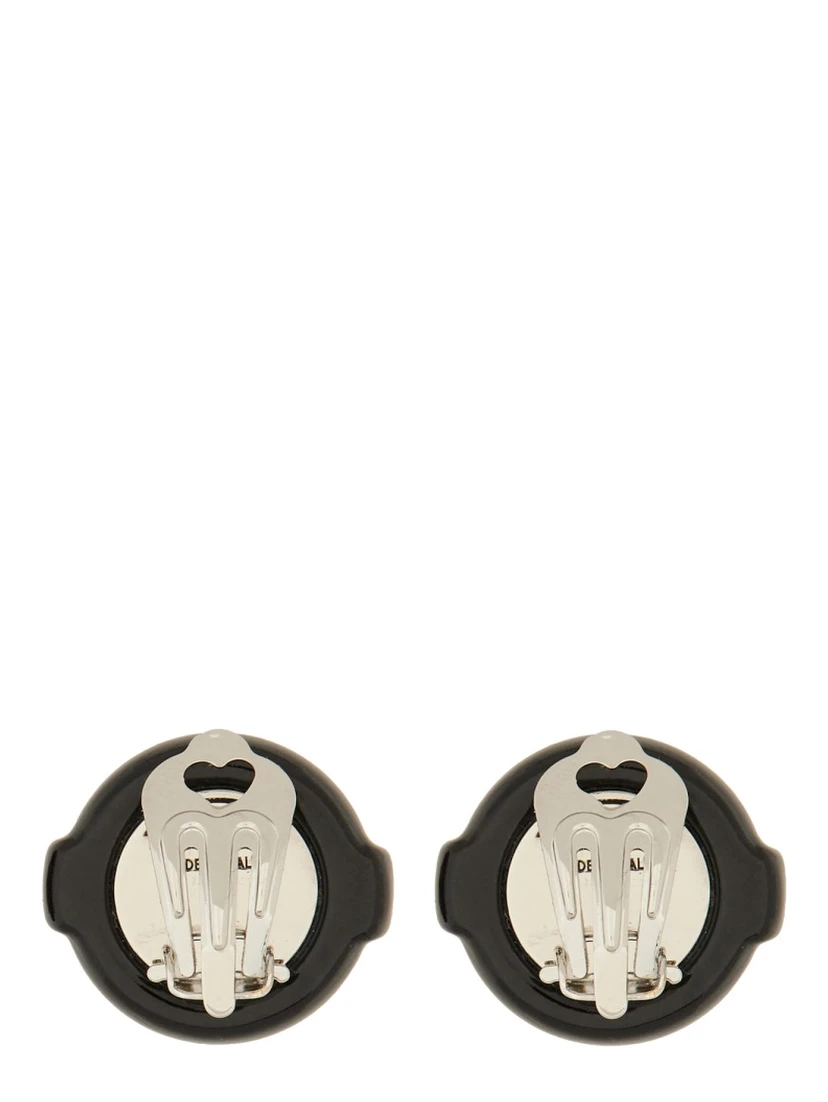 GLOSSY BLACK MINI LOLLIPOP EARRING