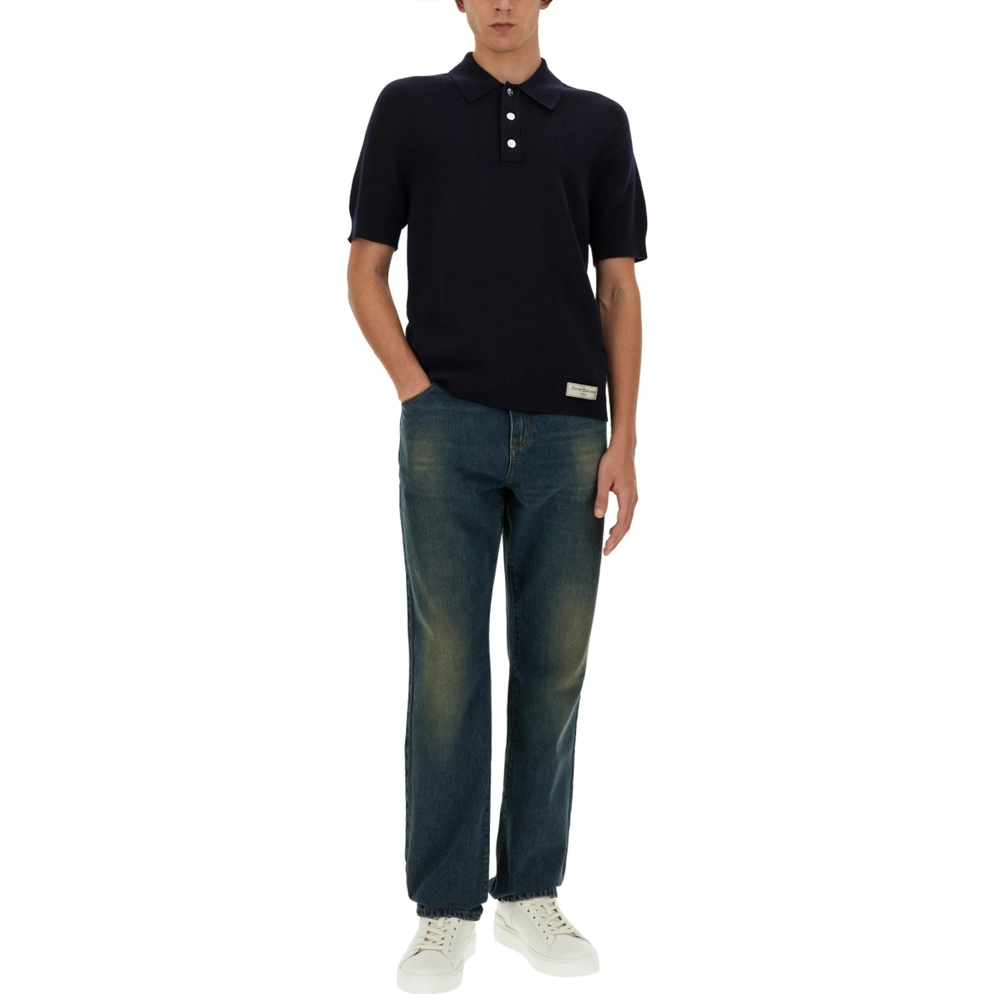 MERINO WOOL POLO SHIRT