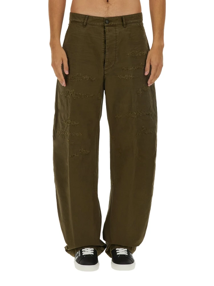 RIPPED BIG CHINO PANTS
