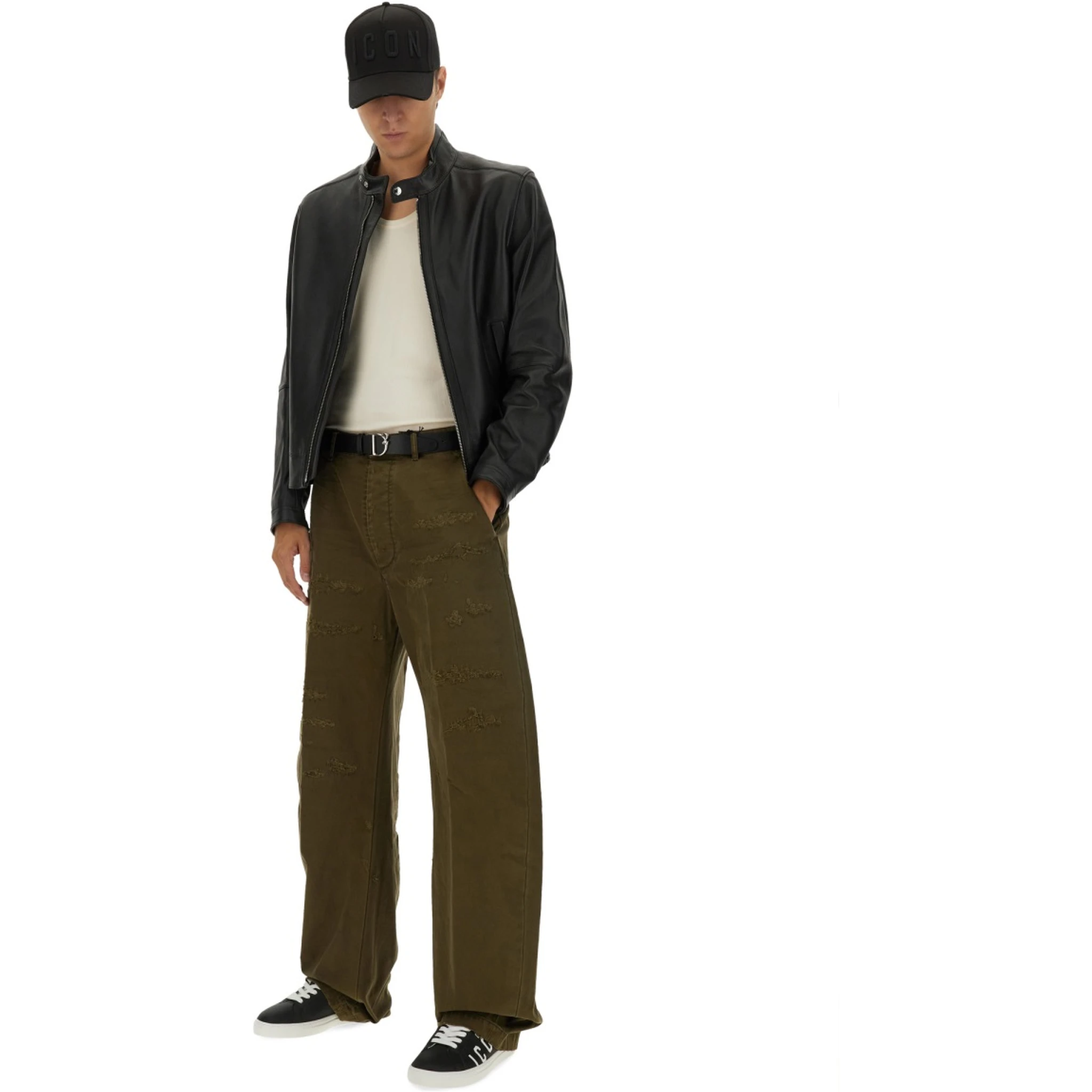 RIPPED BIG CHINO PANTS