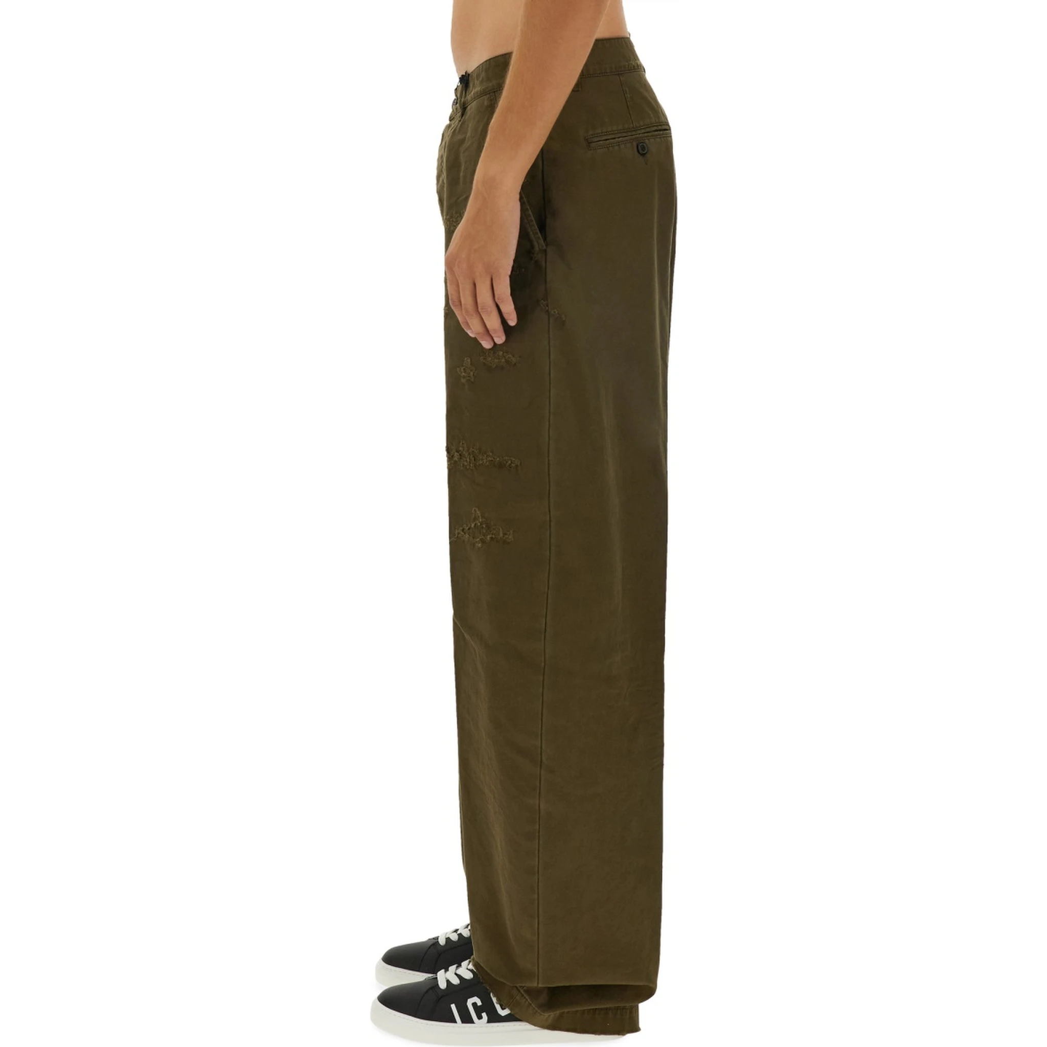 RIPPED BIG CHINO PANTS