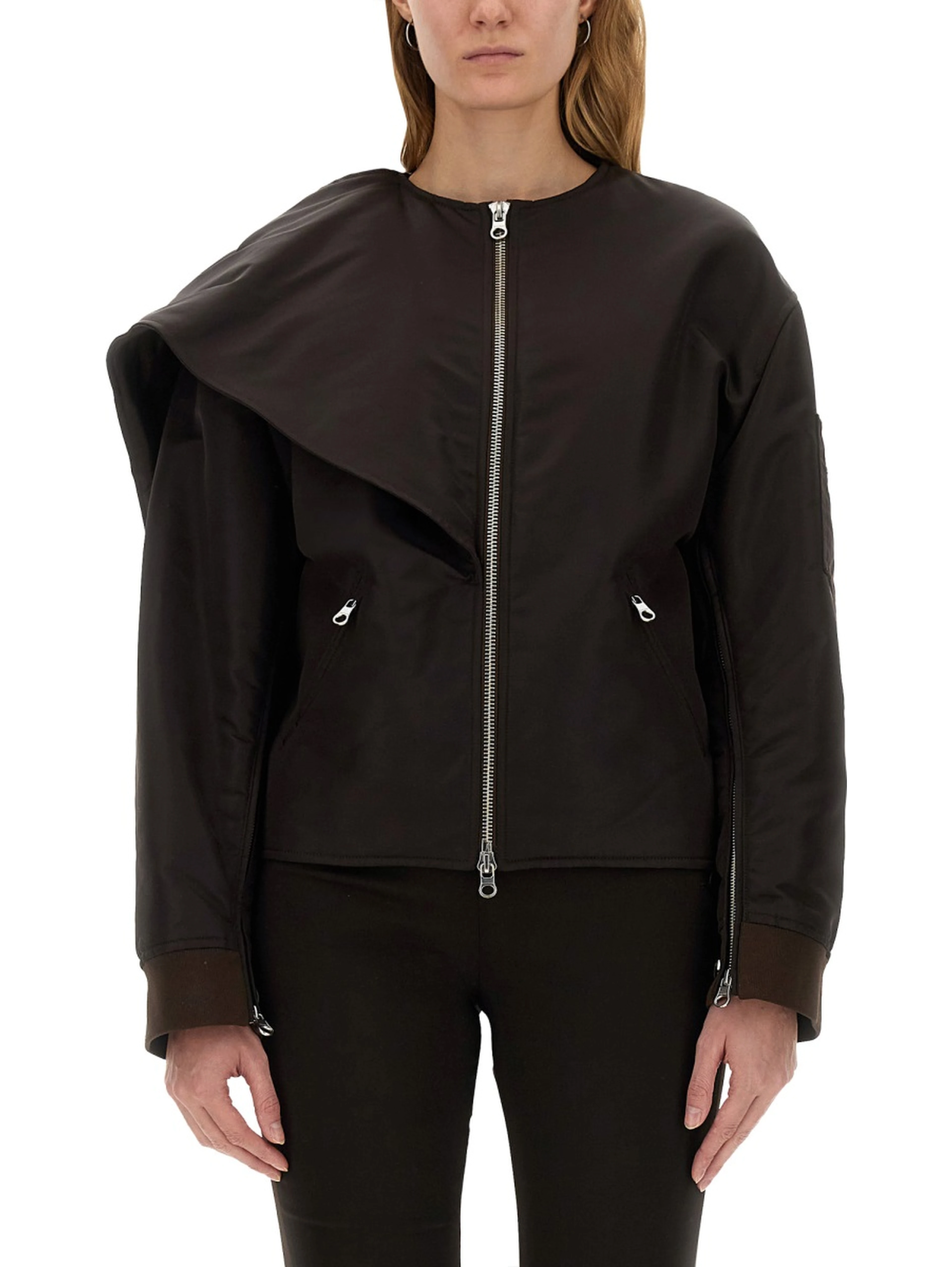 BOW NECK BOMBER JACKET