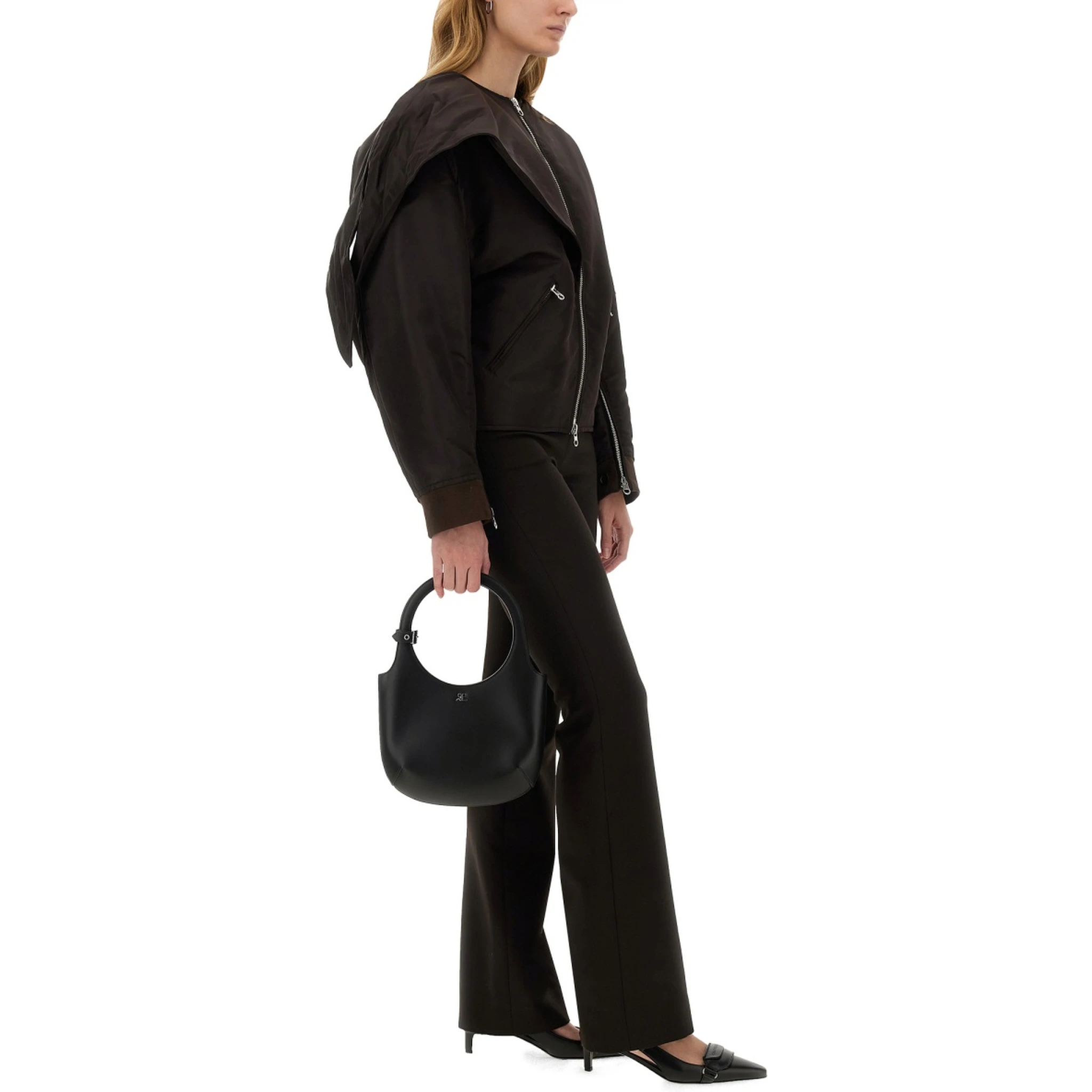 BOW NECK BOMBER JACKET