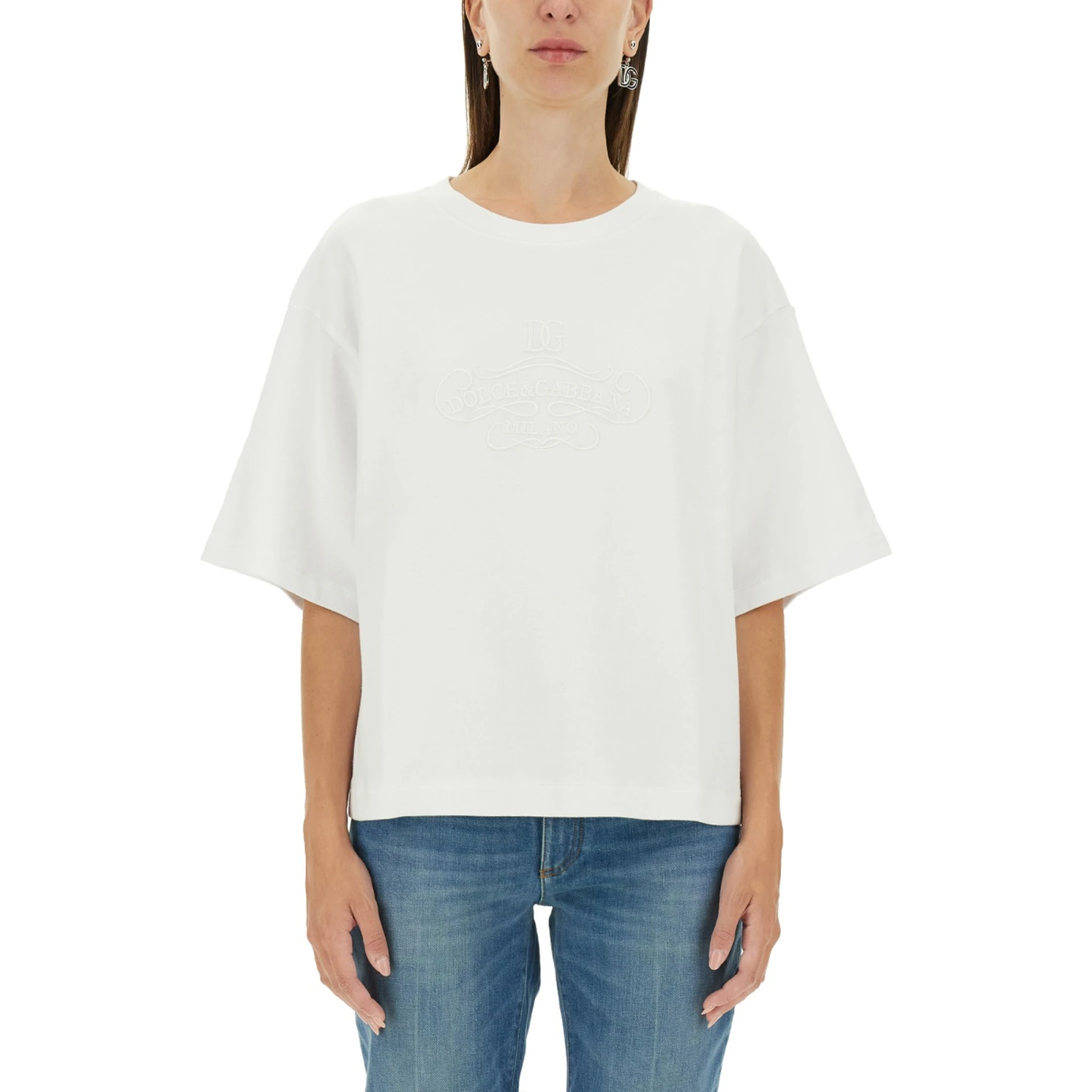 T-SHIRT WITH LETTERING LOGO