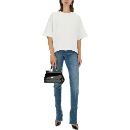 T-SHIRT WITH LETTERING LOGO