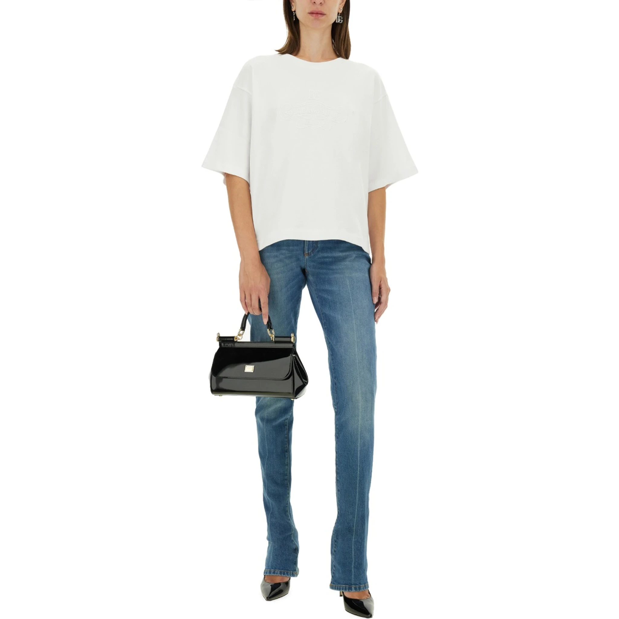 T-SHIRT WITH LETTERING LOGO