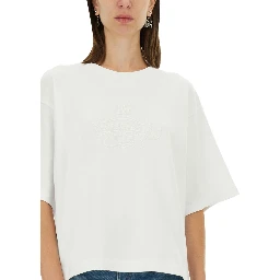 T-SHIRT WITH LETTERING LOGO