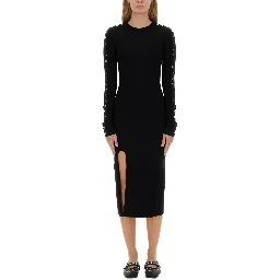 MIDI DRESS WITH SLIT