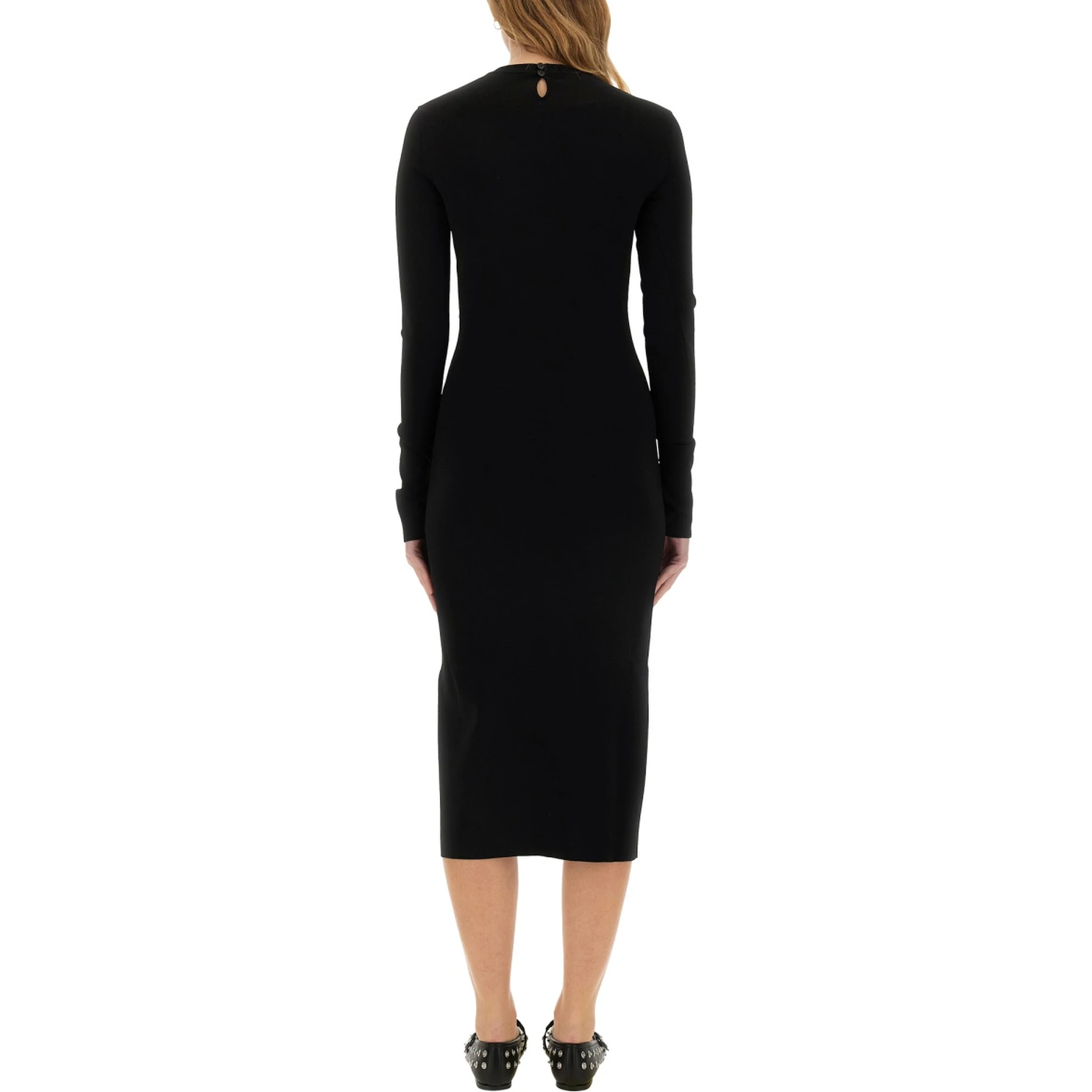 MIDI DRESS WITH SLIT