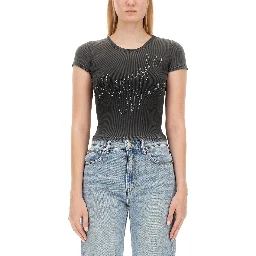 RHINESTONE LOGO T-SHIRT