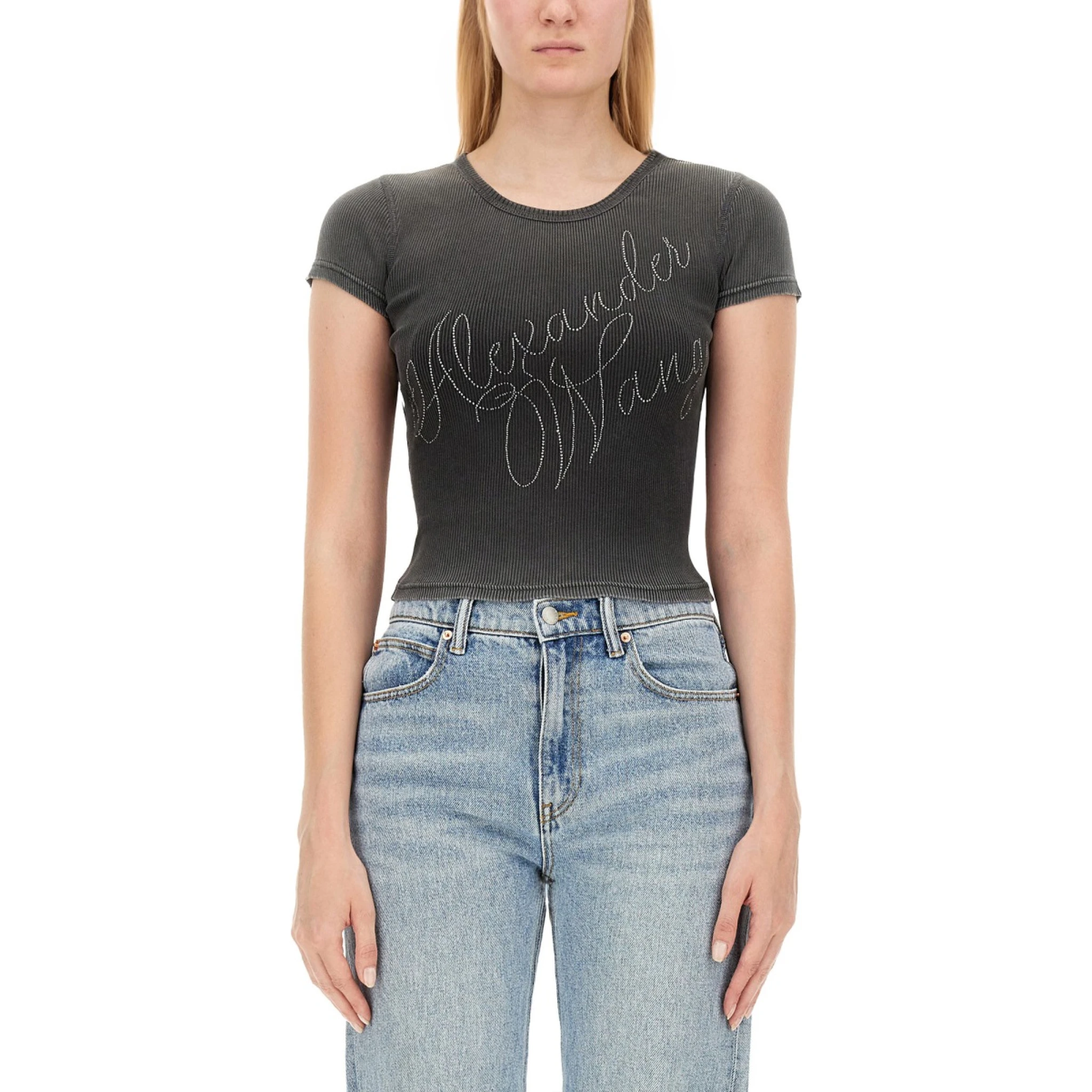 RHINESTONE LOGO T-SHIRT