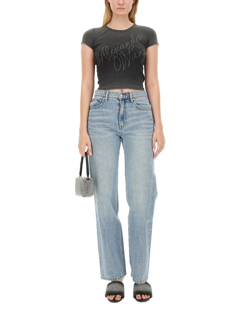 RHINESTONE LOGO T-SHIRT