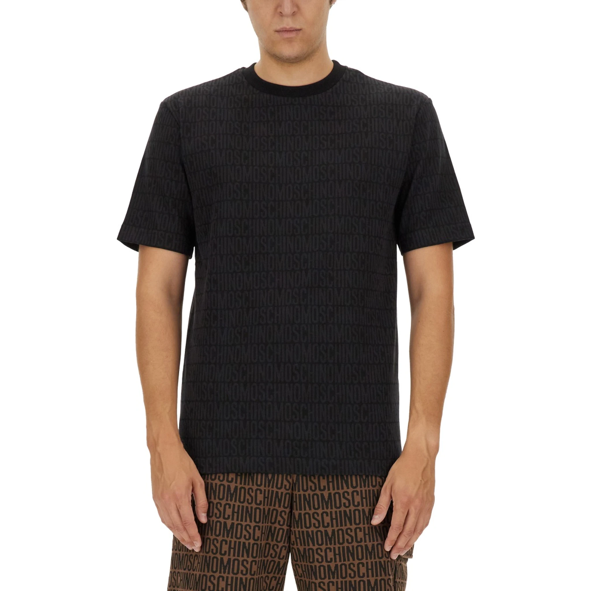 T-SHIRT WITH ALL OVER LOGO