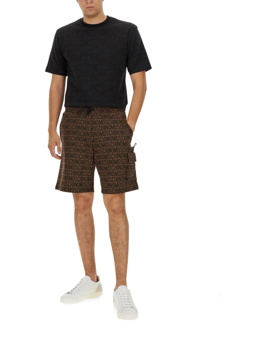 T-SHIRT WITH ALL OVER LOGO