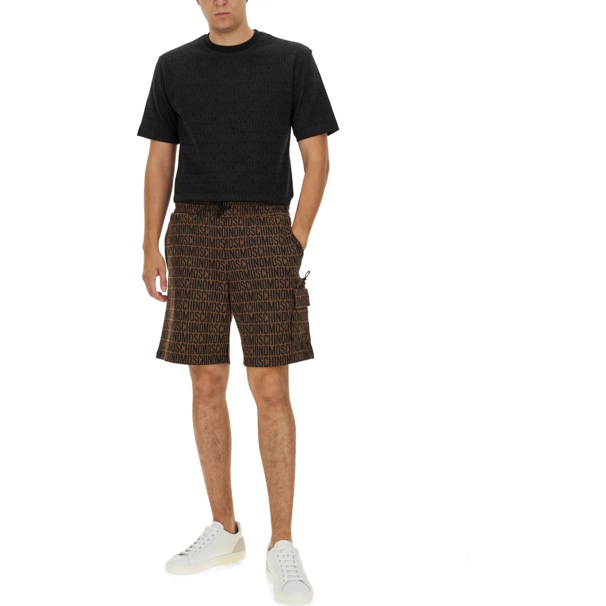 T-SHIRT WITH ALL OVER LOGO