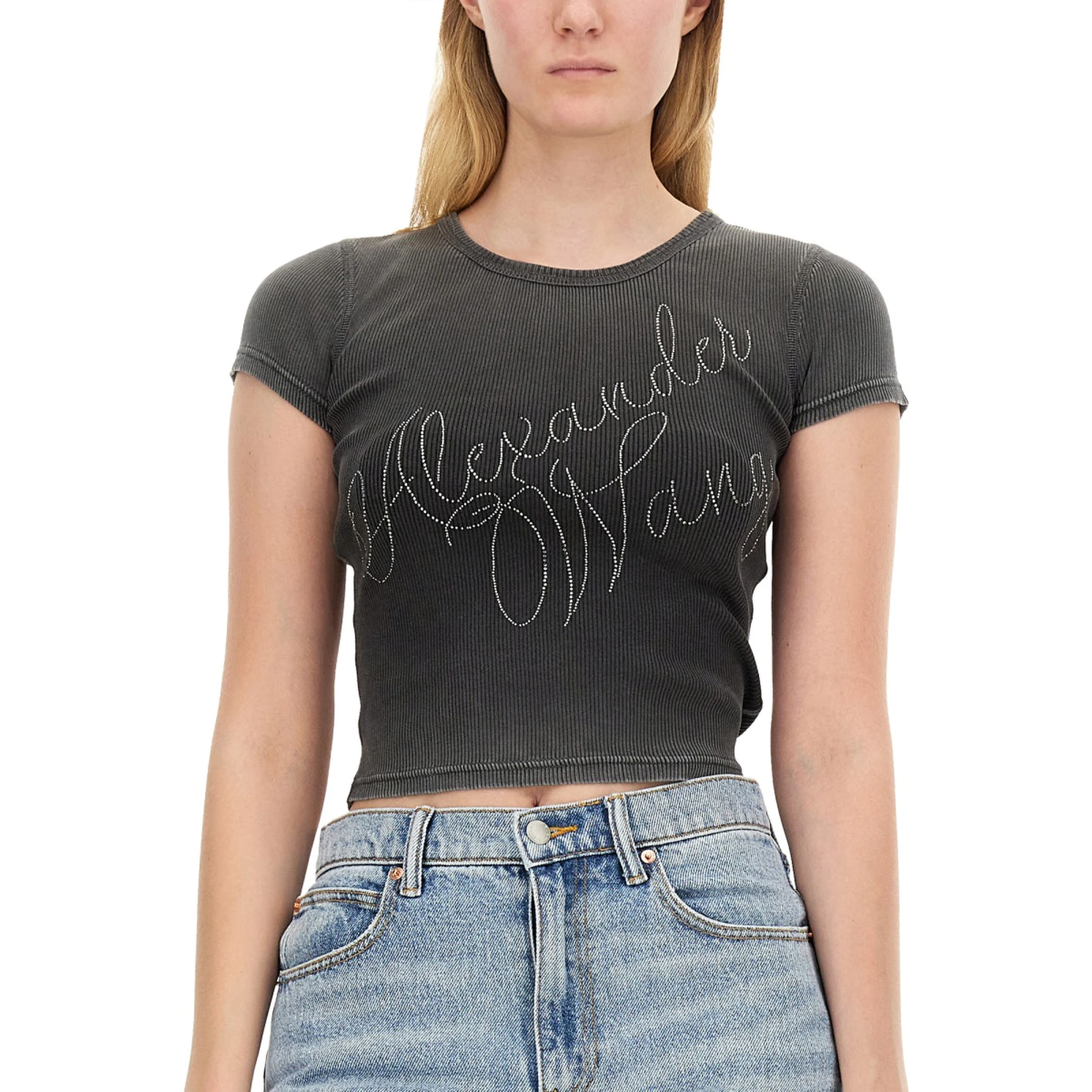 RHINESTONE LOGO T-SHIRT