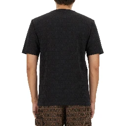 T-SHIRT WITH ALL OVER LOGO