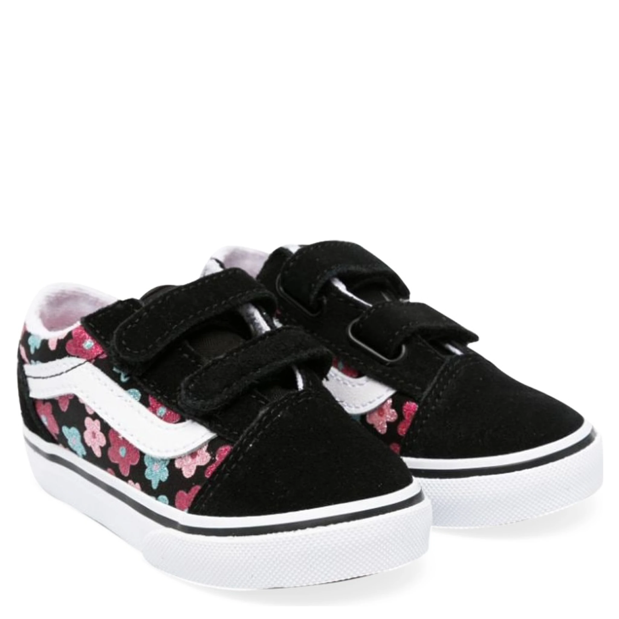 old skool v glitter flower power multi/true white