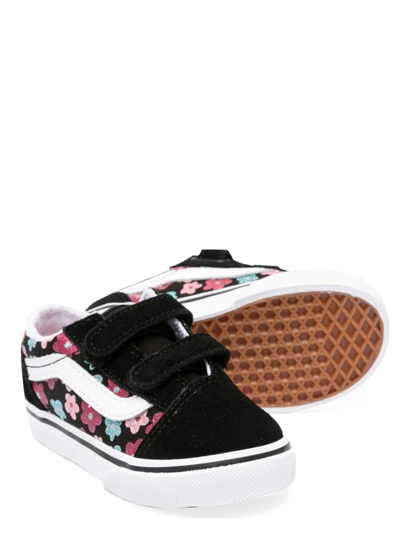 old skool v glitter flower power multi/true white