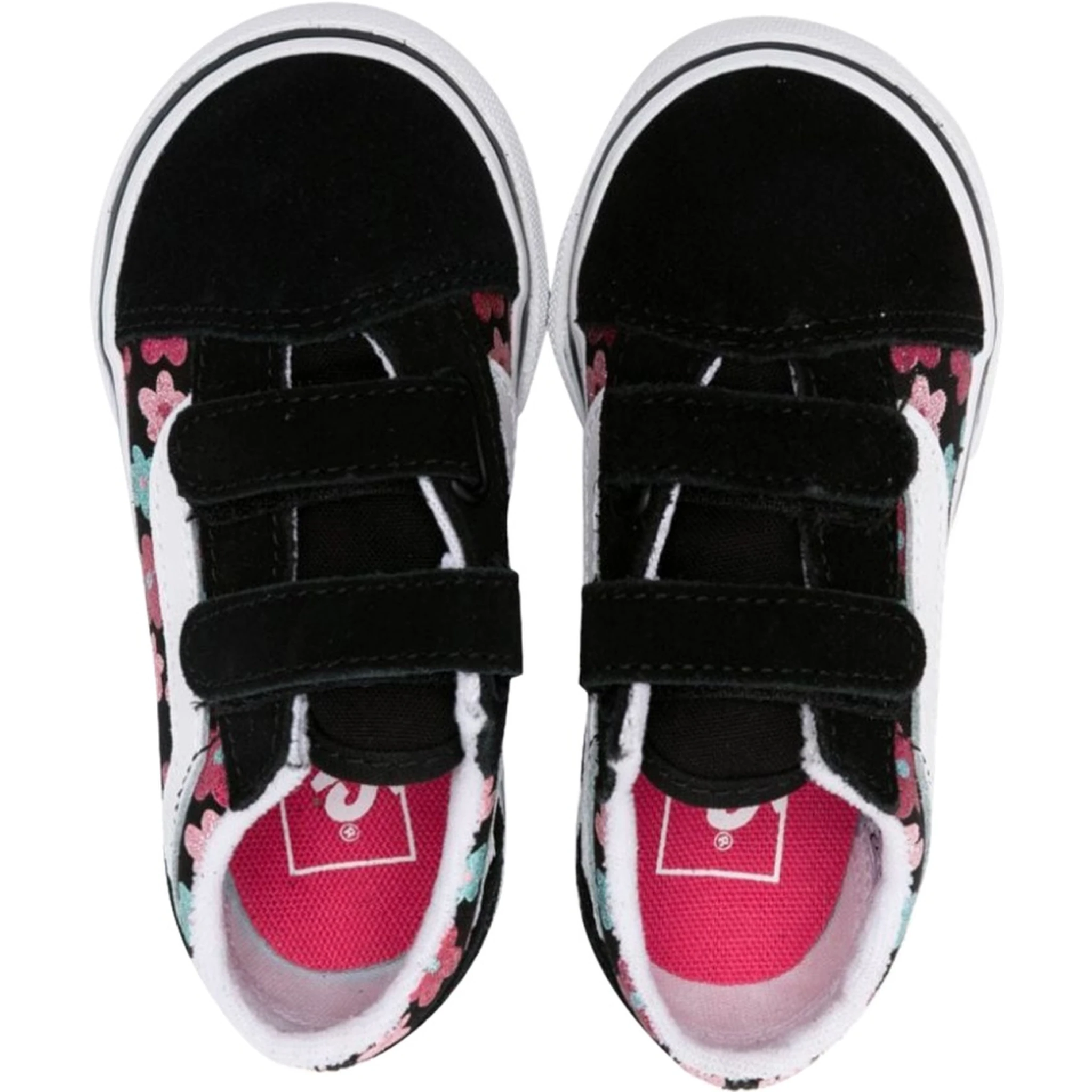 old skool v glitter flower power multi/true white