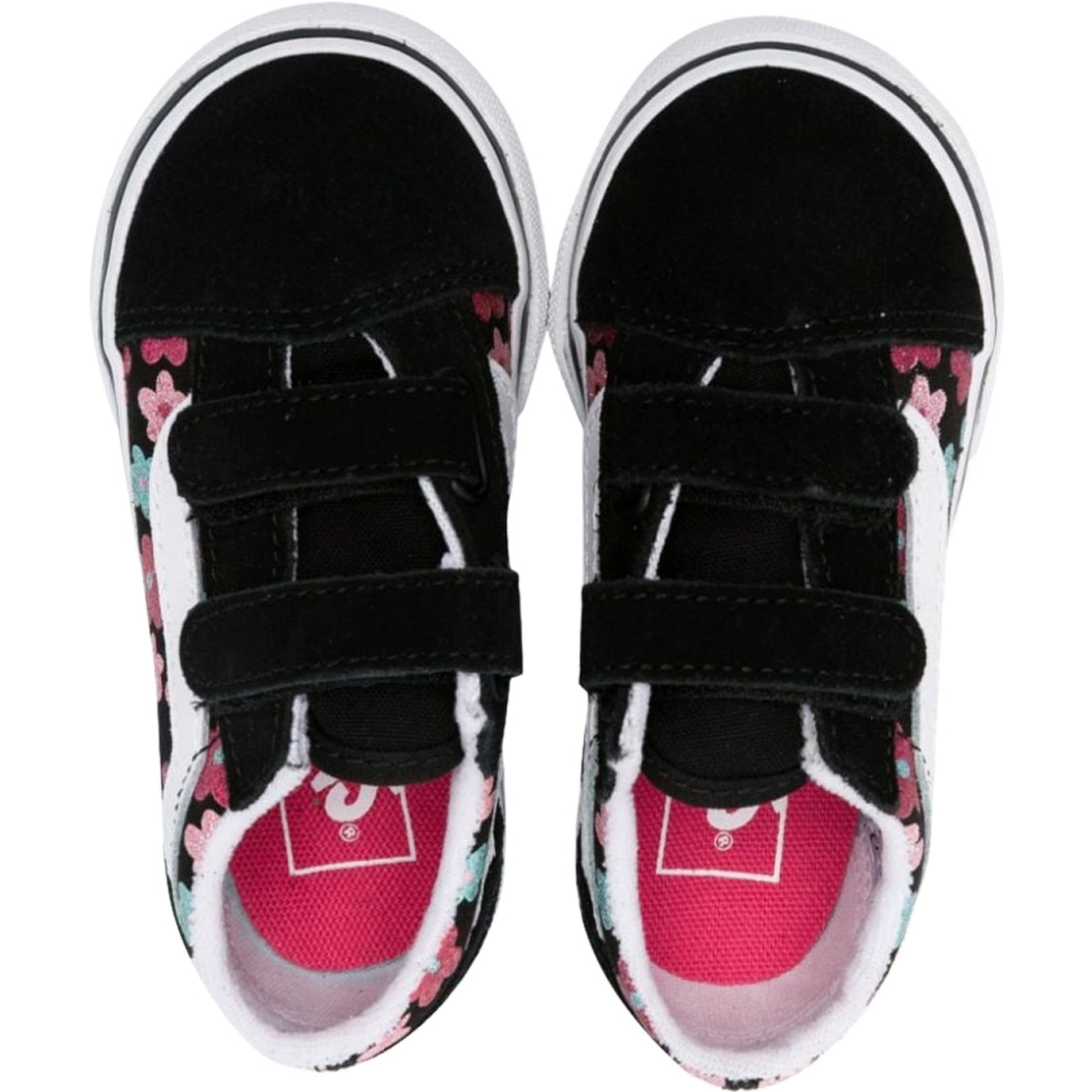 old skool v glitter flower power multi/true white