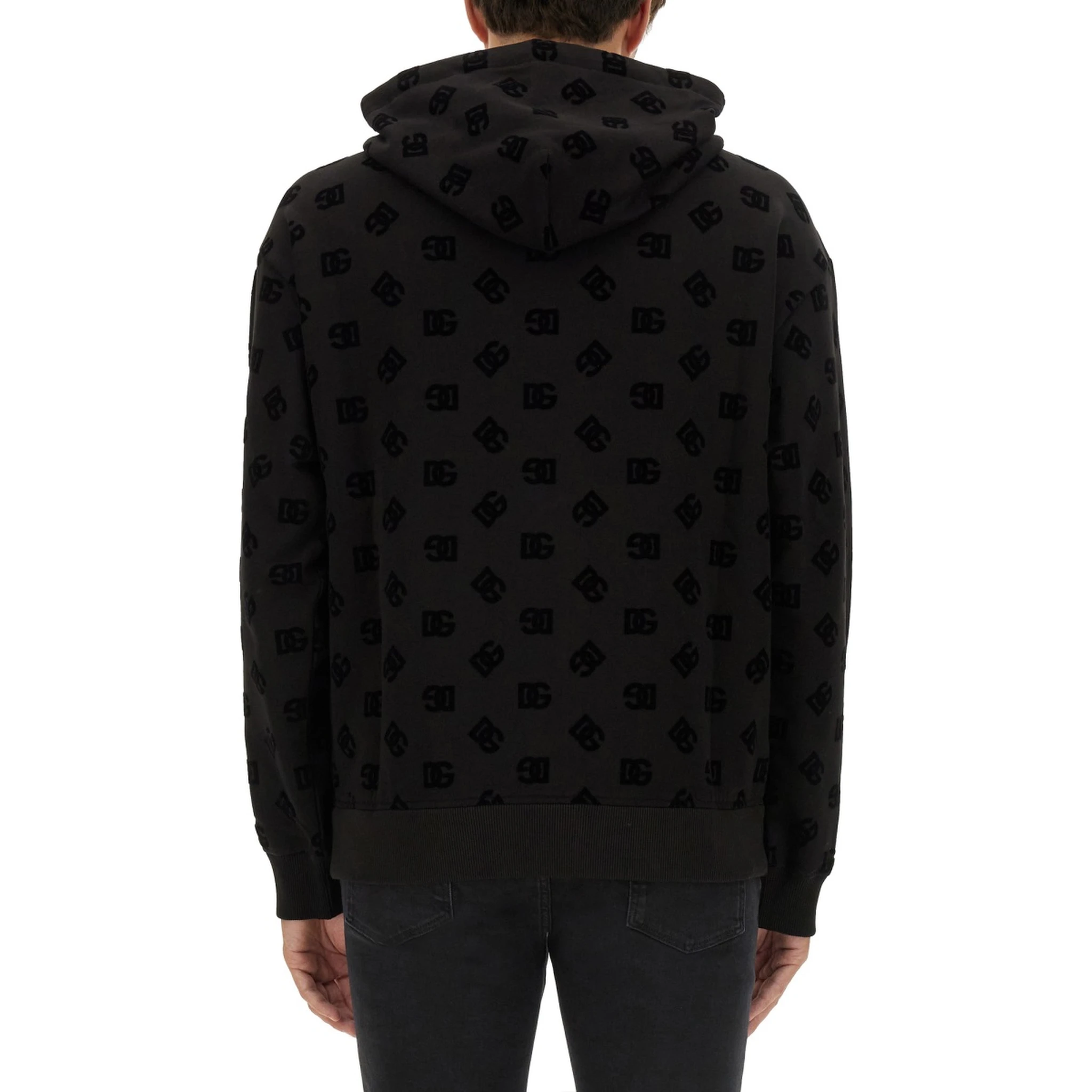 SWEATSHIRT WITH ALLOVER LOGO