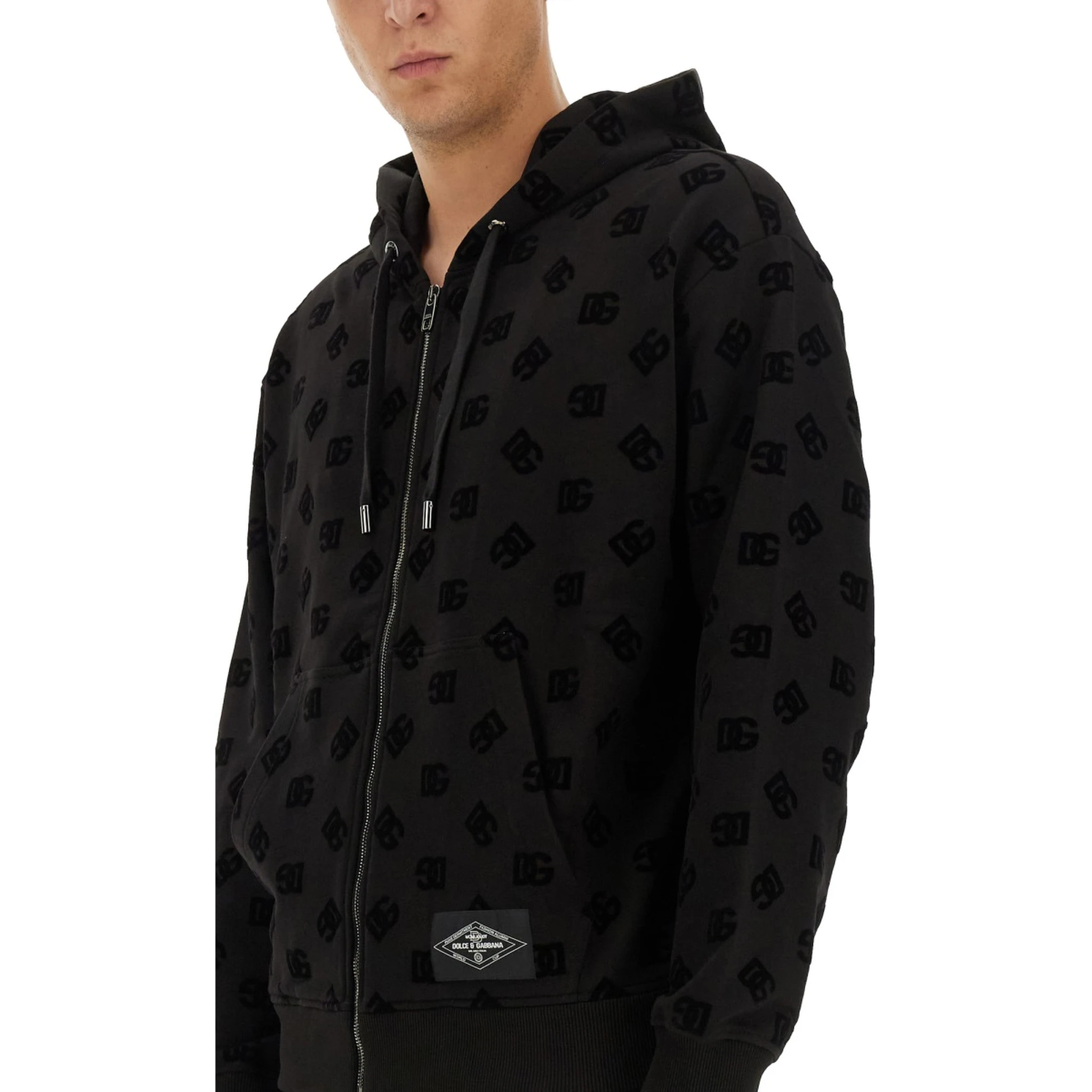 SWEATSHIRT WITH ALLOVER LOGO