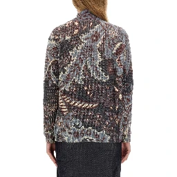 PRINTED WOOL SWEATER