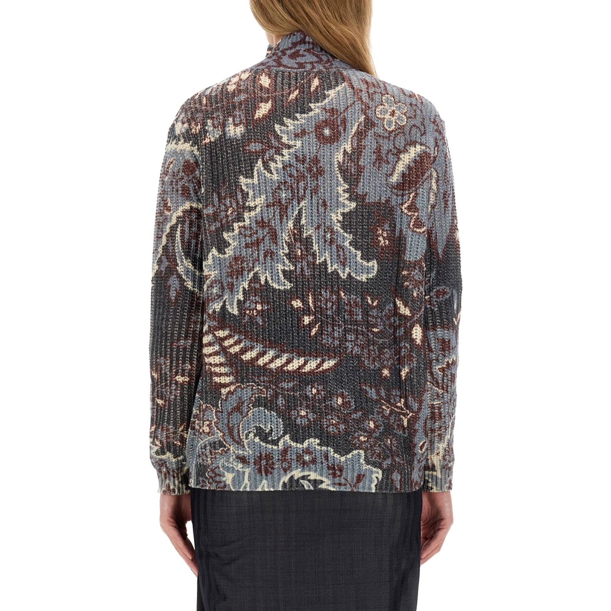 PRINTED WOOL SWEATER