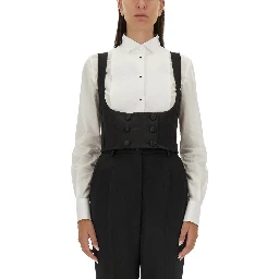 DOUBLE-BREASTED TUXEDO VEST