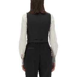 DOUBLE-BREASTED TUXEDO VEST