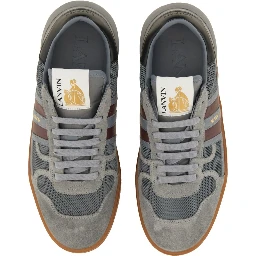 MESH, SUEDE AND NAPPA LEATHER SNEAKER