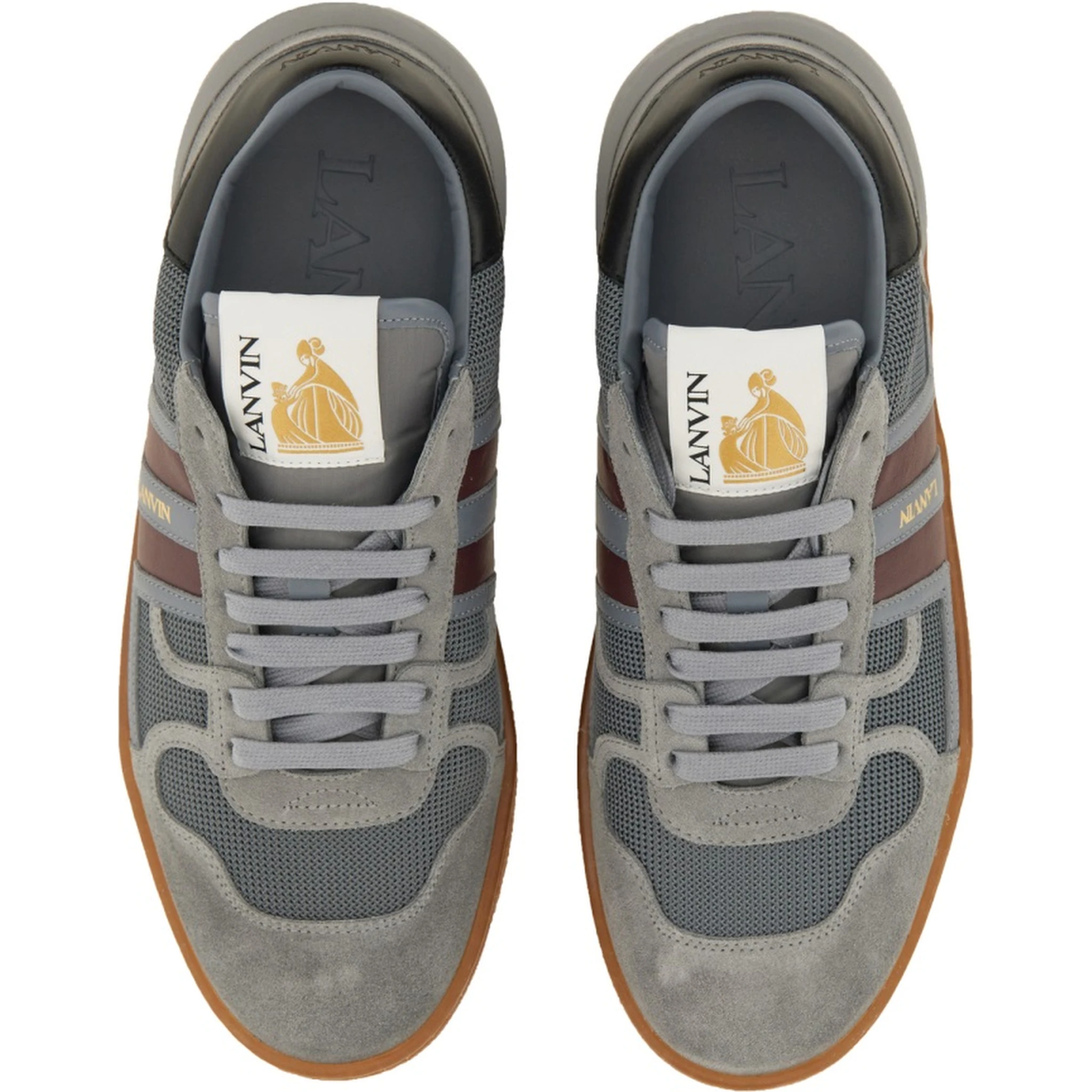 MESH, SUEDE AND NAPPA LEATHER SNEAKER