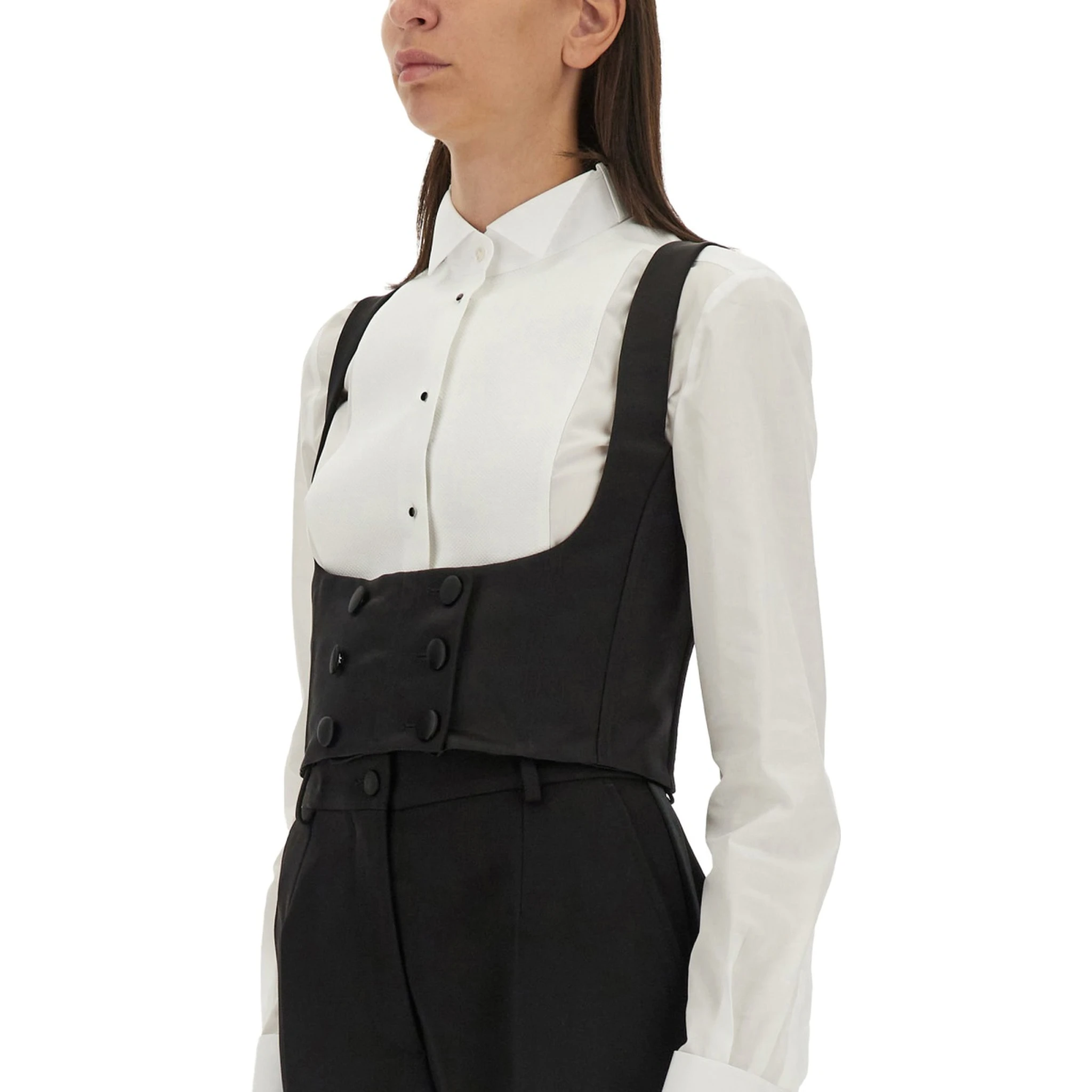 DOUBLE-BREASTED TUXEDO VEST