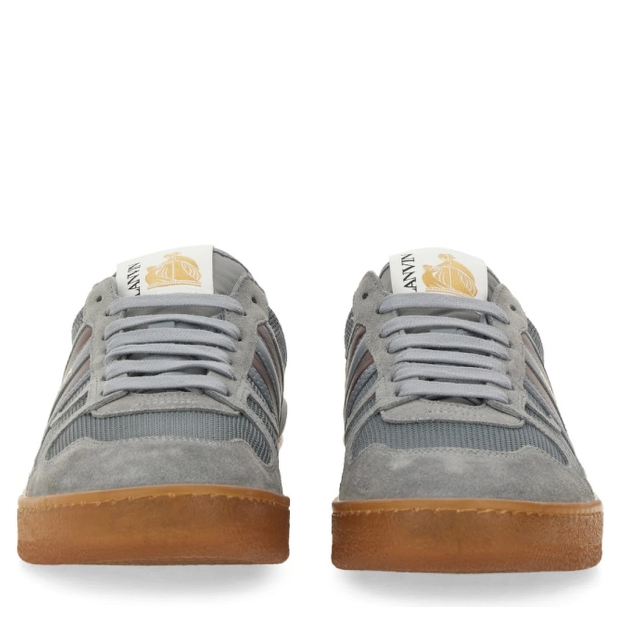 MESH, SUEDE AND NAPPA LEATHER SNEAKER