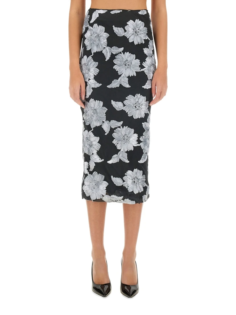 FLORAL PENCIL SKIRT
