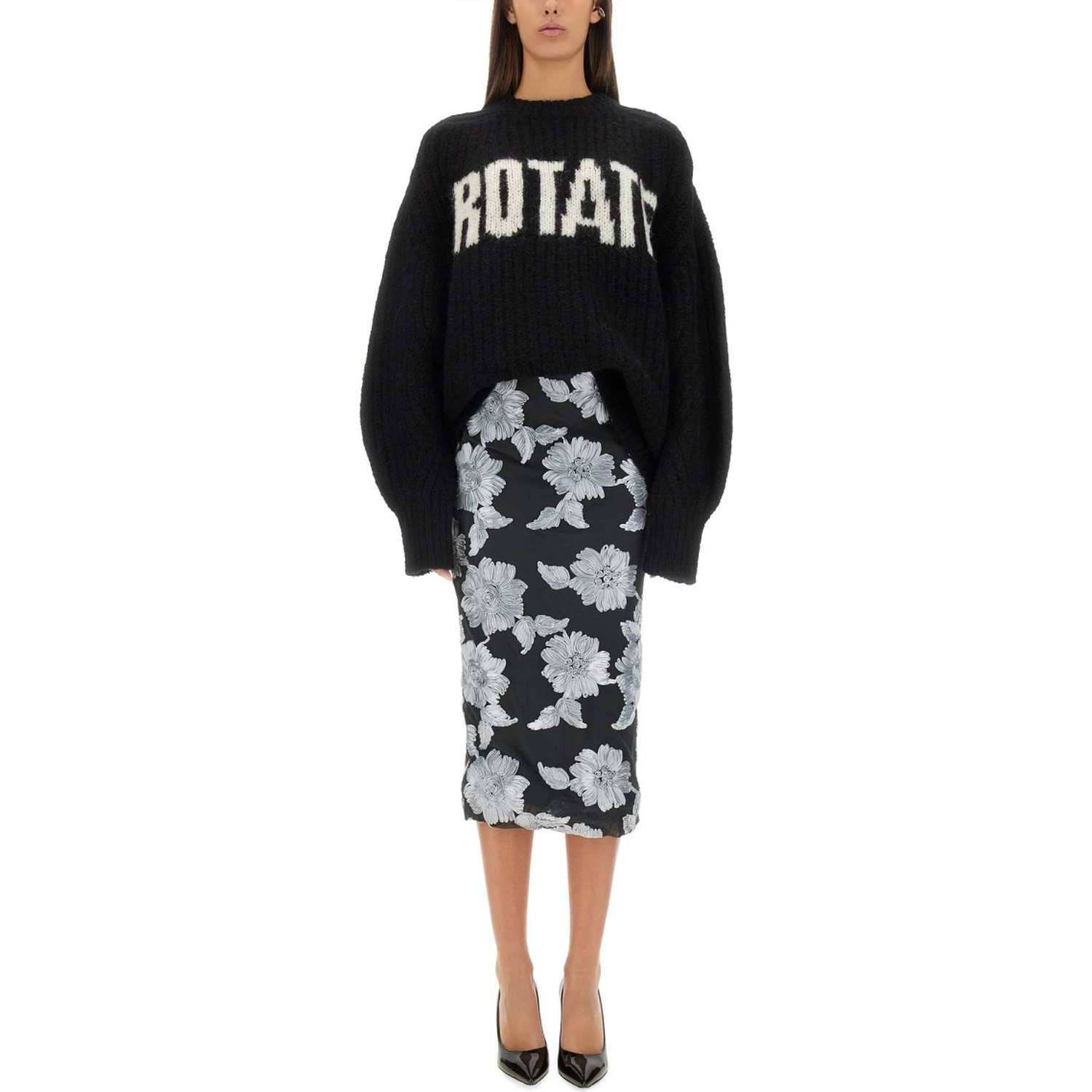 FLORAL PENCIL SKIRT