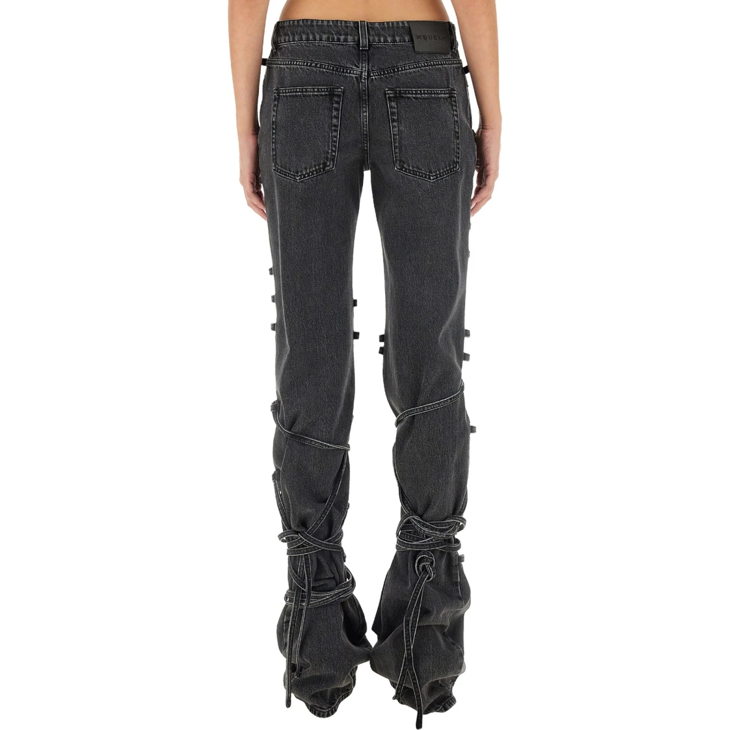 JEANS WITH KNOTTED DETAIL