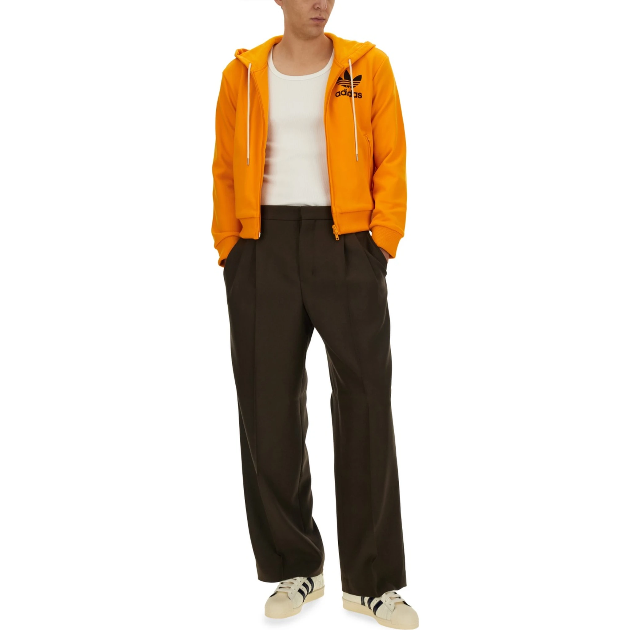 ADIDAS X WALES BONNER HOODED TRACK SWEATSHIRT