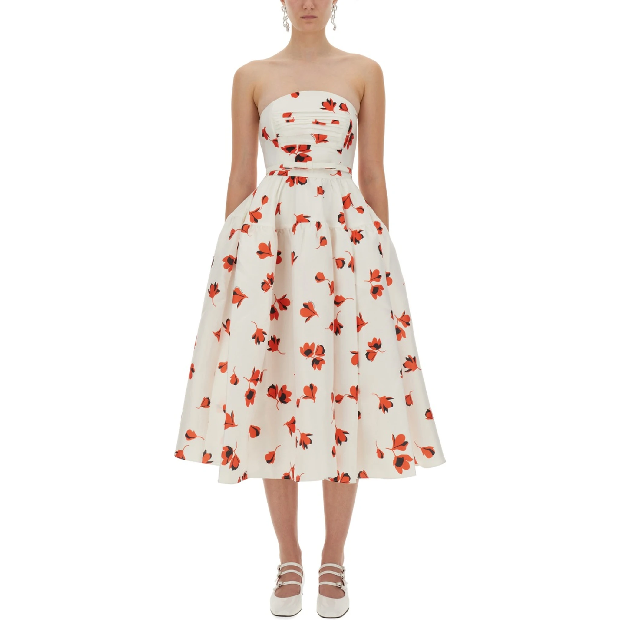 MIDI DRESS WITH FLORAL PRINT