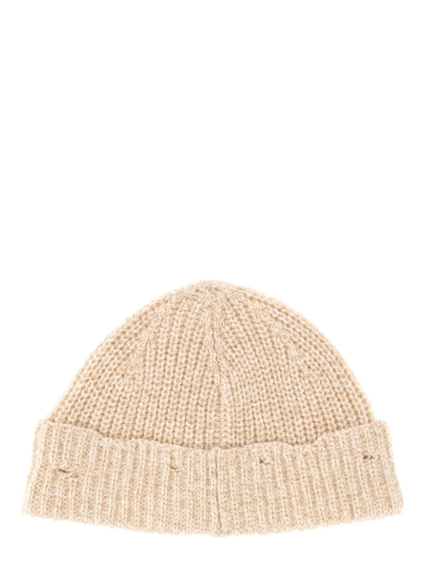 BEANIE HAT WITH "MARNI MENDING" EMBROIDERY