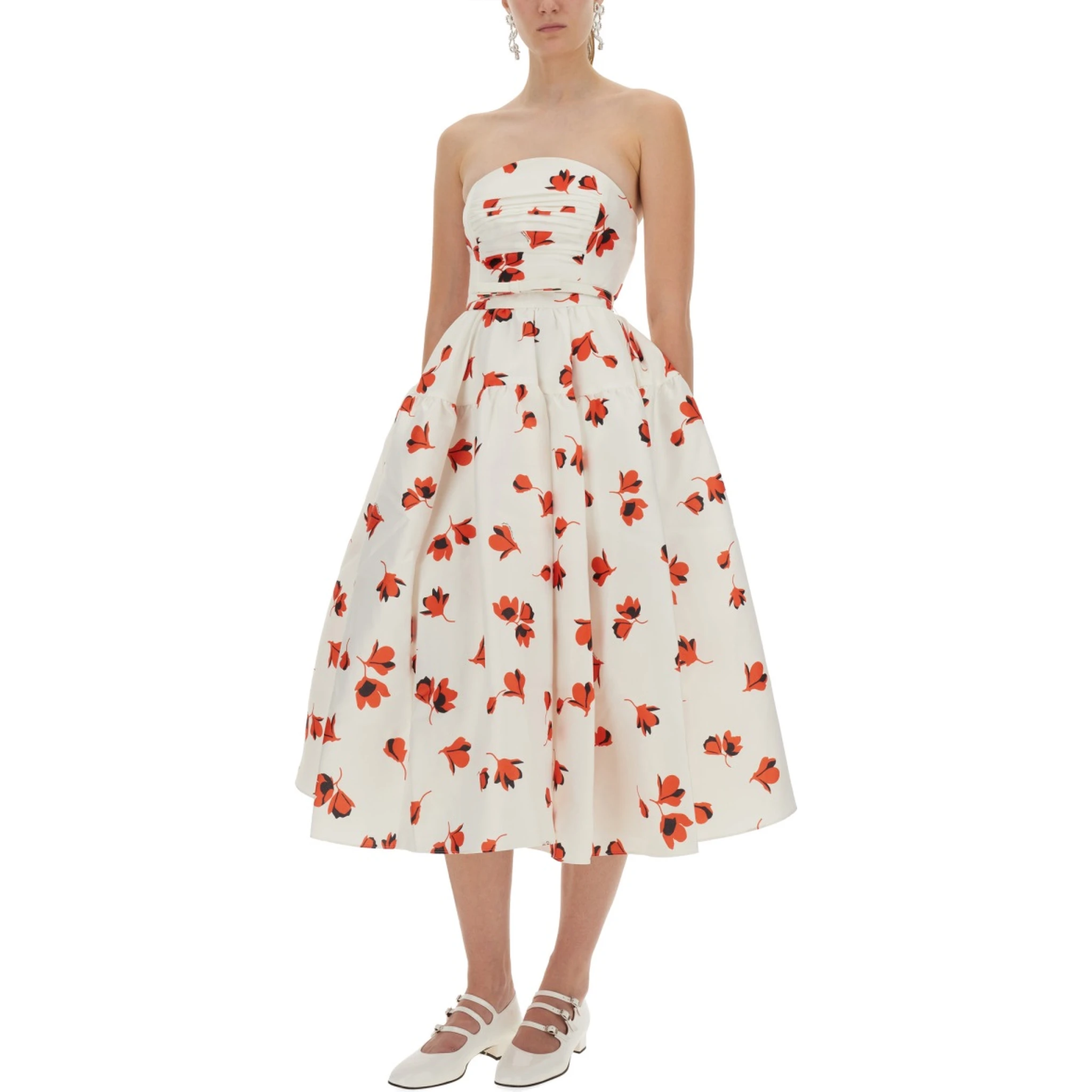 MIDI DRESS WITH FLORAL PRINT