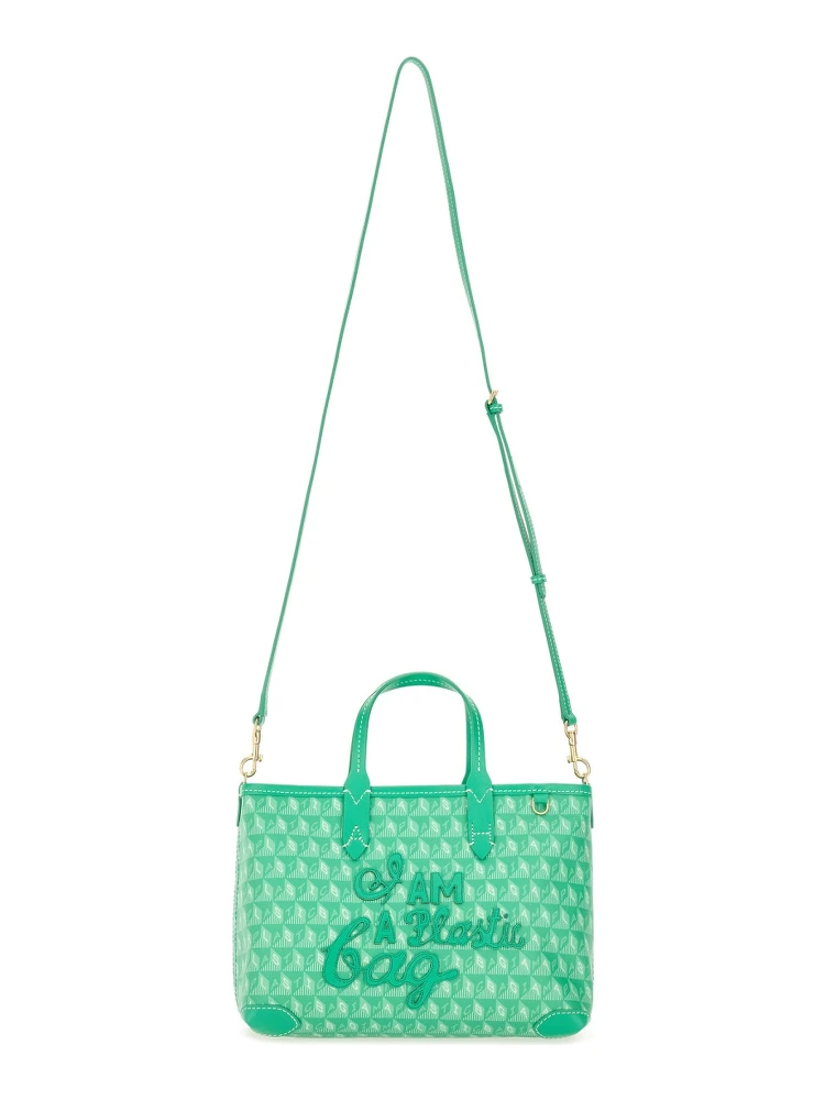 XS TOTE BAG WITH "I AM A PLASTIC BAG" PATTERN alternative