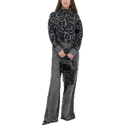 WOOL AND ALPACA "LEOPARD" SWEATER