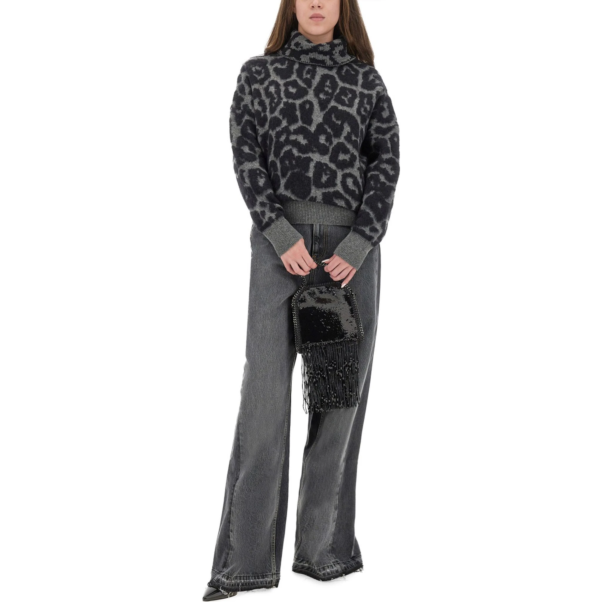 WOOL AND ALPACA "LEOPARD" SWEATER