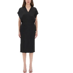 MIDI DRESS WITH WING SLEEVES
