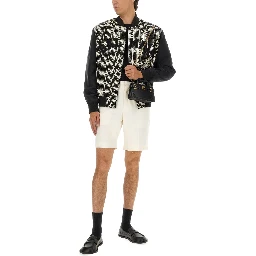 MONOGRAMMED VARSITY JACKET WITH PATCHES